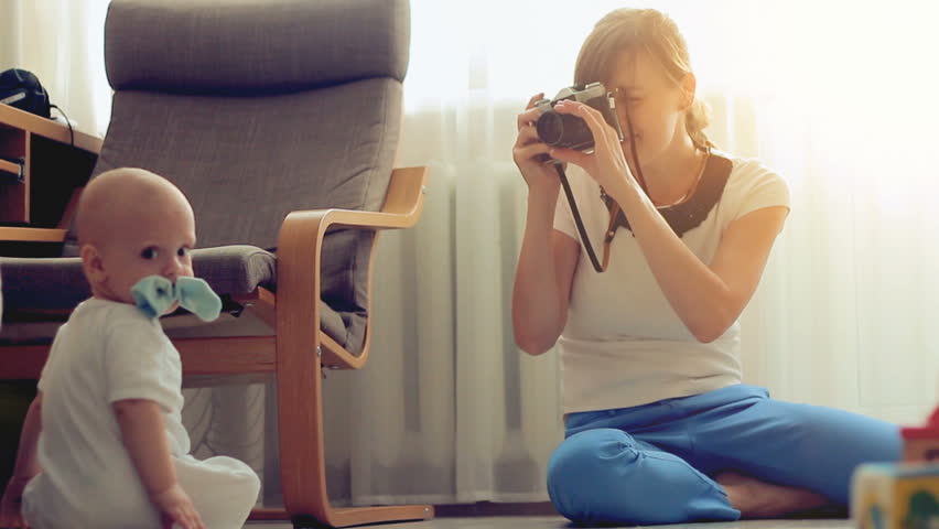 Woman In Living Room Standing Talk Woman In Living Room Standing Talk