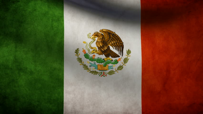 Mexico Flag Loopable Background Ultra HD, 3840x2160 Pixels, Seamlessly