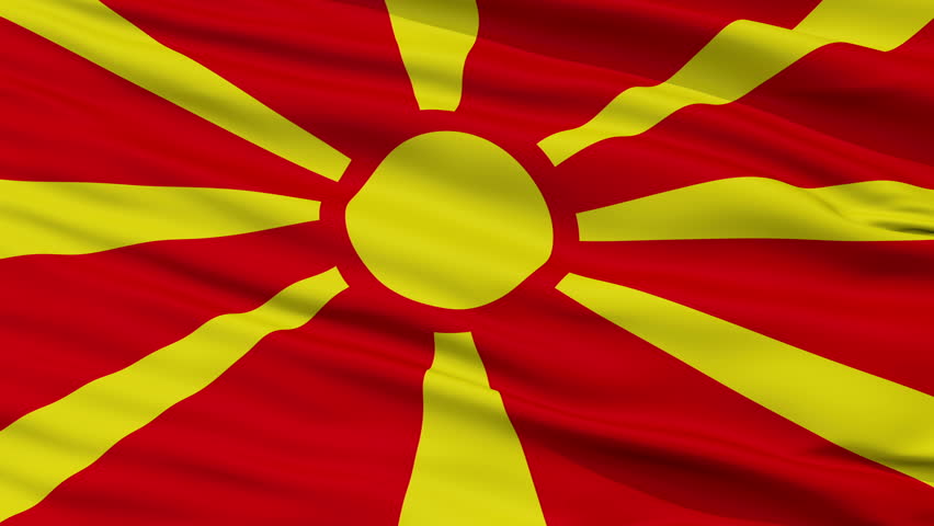 Flag Of Macedonia Stoc...