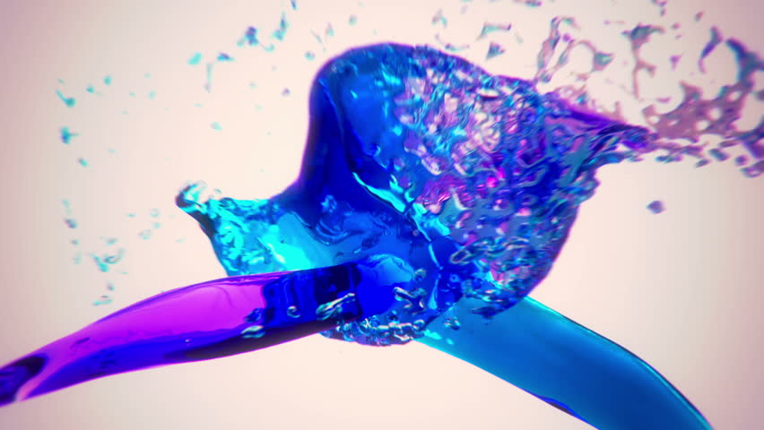 Colored Paint Splashes Seamless Loop Stock Footage Video 1887022