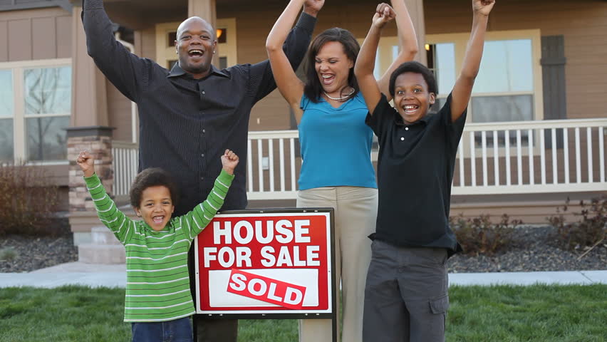 Happy African American Family Buy A House Stock Footage Video 4681349