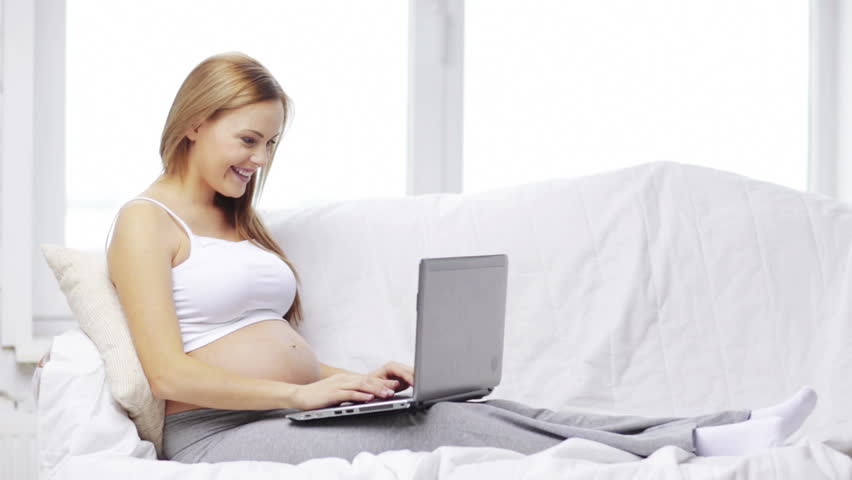 Pregnant Woman Lying Naked On Bed Stock Footage Video 3786626 Shutterstock