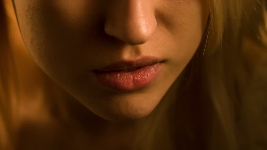 Female Biting Lip Teasing Coyly Seductively Alluringly Stock Footage Video 2354798 Shutterstock