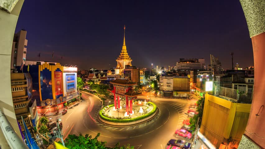 Man Walking Towards Camera In A Small Street In Chinatown Bangkok Stock ...