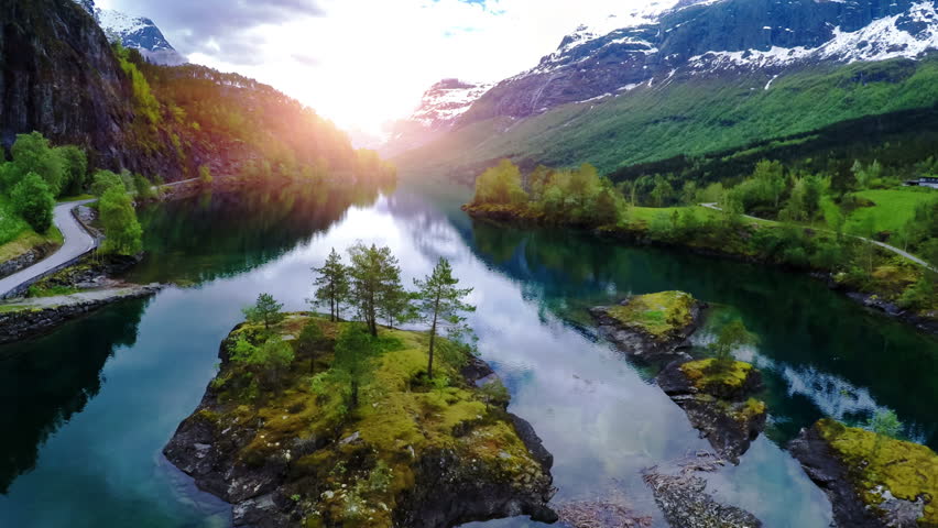 Beautiful Nature Norway. Stock Footage Video 13125617