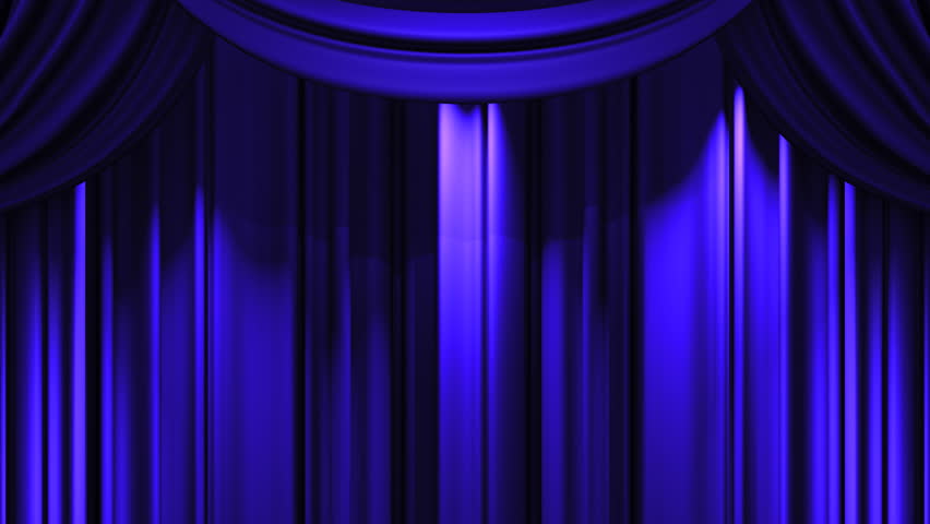 Curtains Ideas blue stage curtains : Blue Theater Curtain Stock Footage Video - Shutterstock