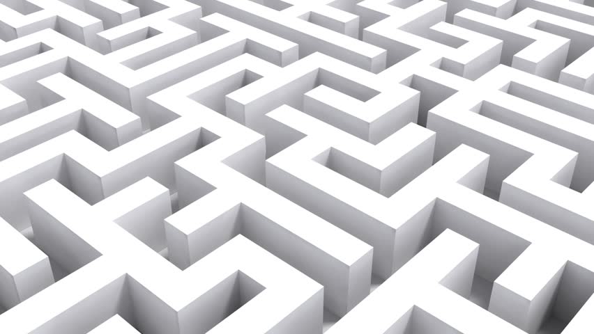 Loopable Animation Of Complex Maze. Stock Footage Video 3634922 ...