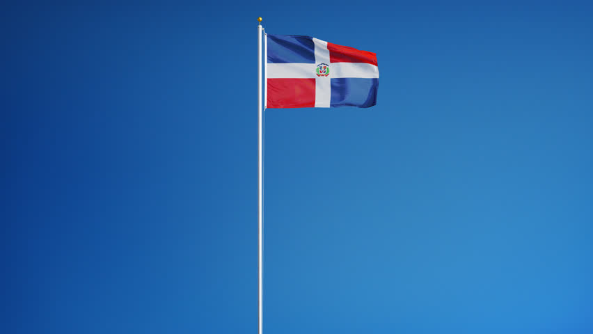 Dominican Republic Flag Stock Footage Video - Shutterstock-4804