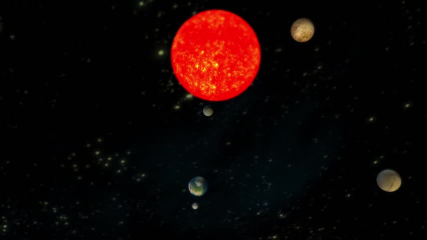 The Solar System Planets Universe,Planets Orbiting The Sun. Cg_01079 ...