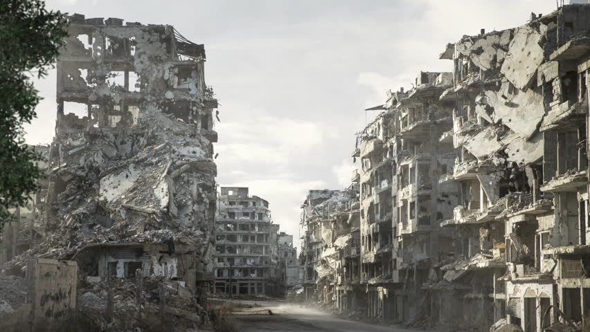 Destroyed City Stock Footage Video - Shutterstock