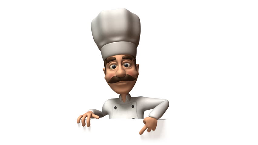 Cartoon Chef With A Blank Sign Stock Footage Video 196510 - Shutterstock