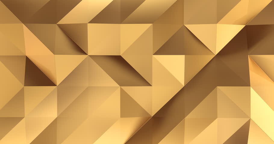 3d Gold Abstract Material Design Background Loop 4k Stock