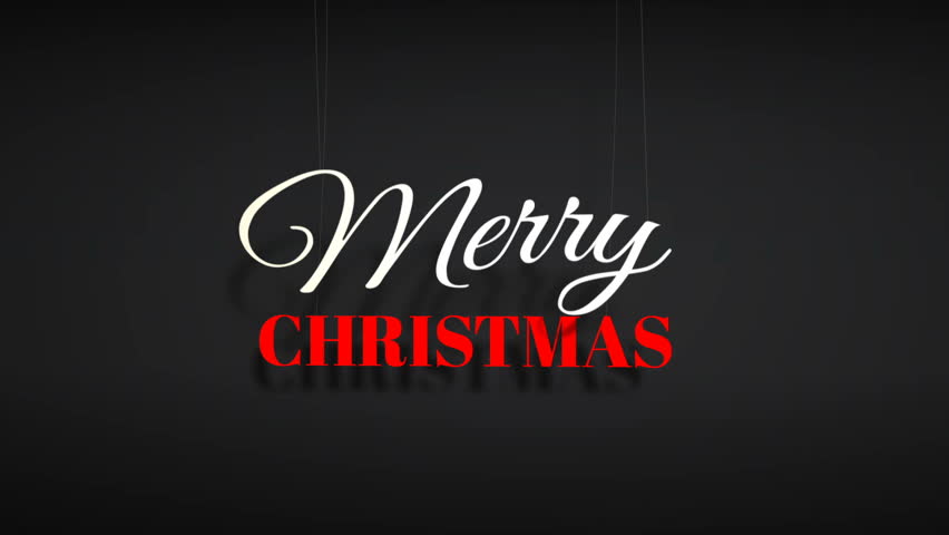 Merry Christmas Silver Text Stock Footage Video 4872422 - Shutterstock