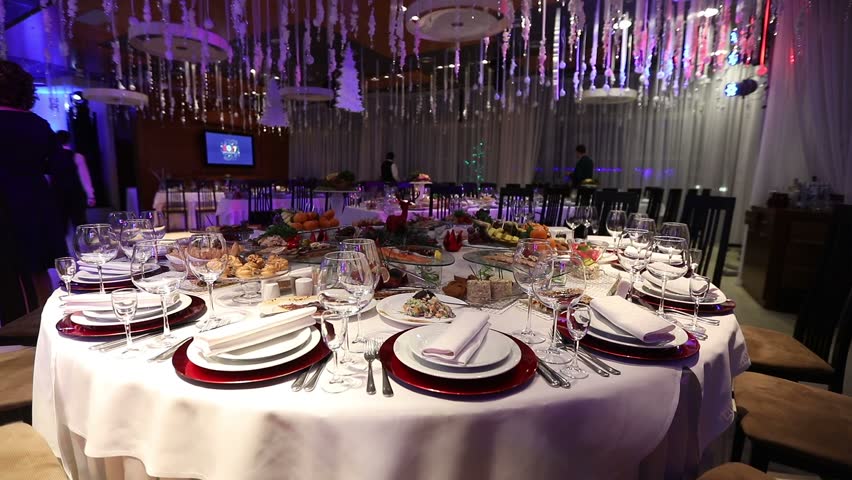 Banquet hall stock footage video shutterstock Décor Banquette Hall