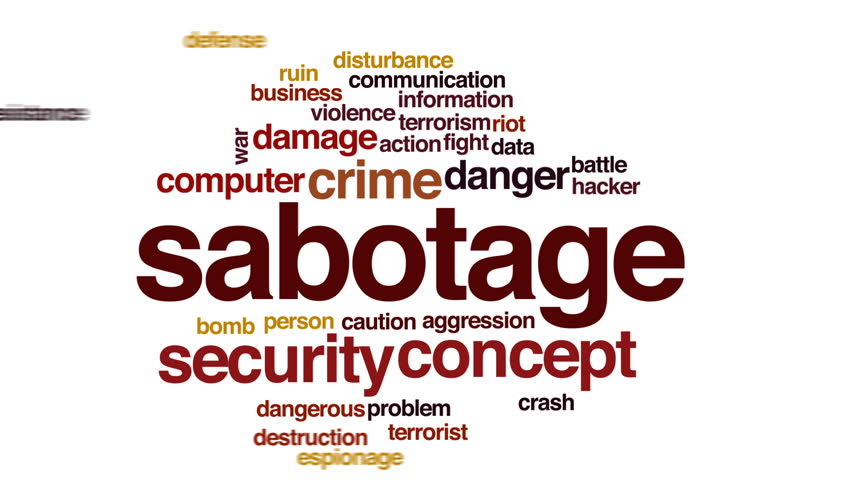 Header of sabotage