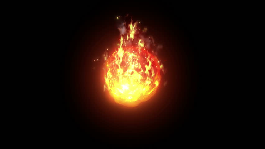 Fire Animation HD. Loopable Animated Fire Isolated On ...