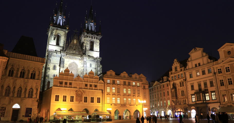 Old Town Square and Tyn Church, Prague, Czech Republic без смс