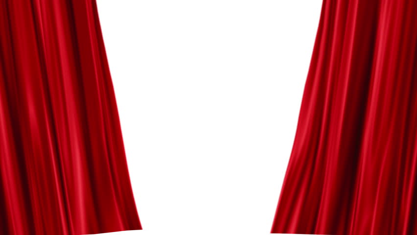 Red Stage Curtains Open