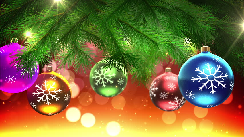 Glittering Snow / Blue Background - Snow / Christmas Video Background Loop /// Realistically