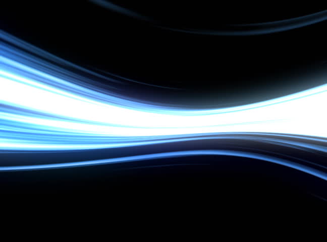 Modern Glowing Light Streaks Motion Effect On Black Background Stock ...