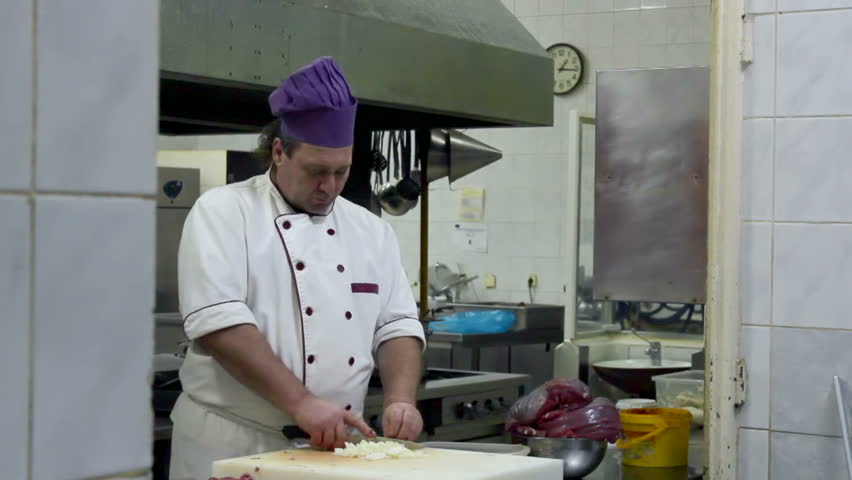 Restaurant Kitchen Video chef in the restaurant kitchen ; cook in the restaurant's kitchen Restaurant Kitchen Video chef in the restaurant kitchen ; cook in the restaurant's kitchen
