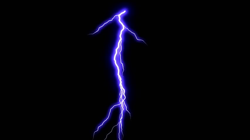 Lightning Strikes Black Background 1 Stock Footage Video 10659260 ...