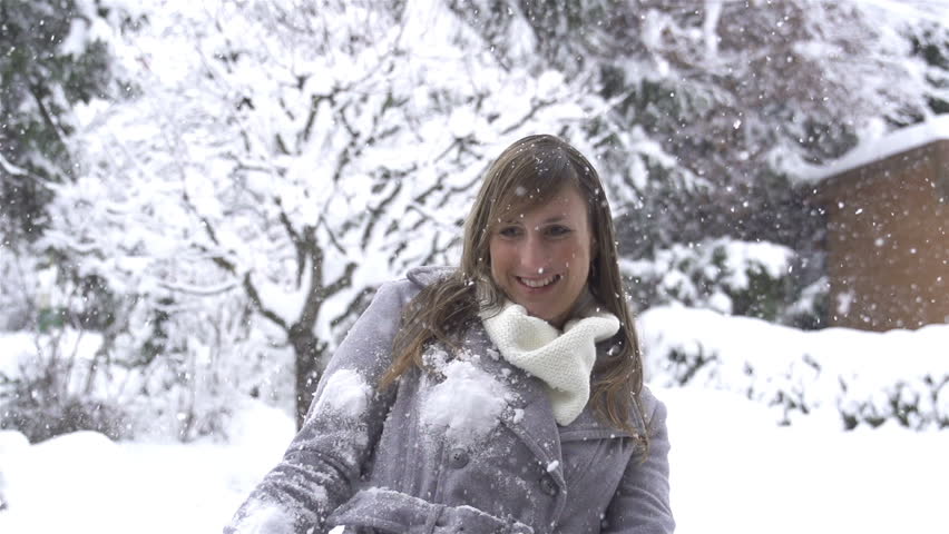 Getting Ready To Throw A Snowball Snowball Fight Stock Footage