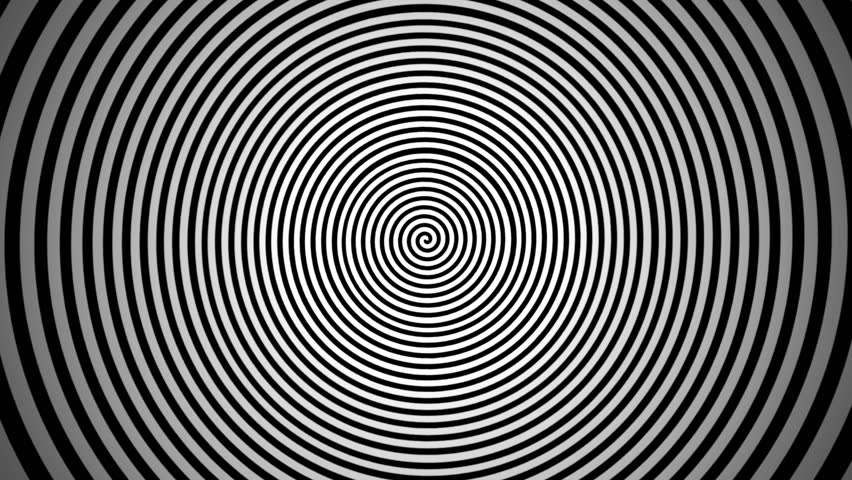 Black And White Hypnotic Rotating Spiral Stock Footage Video 6303245 ...