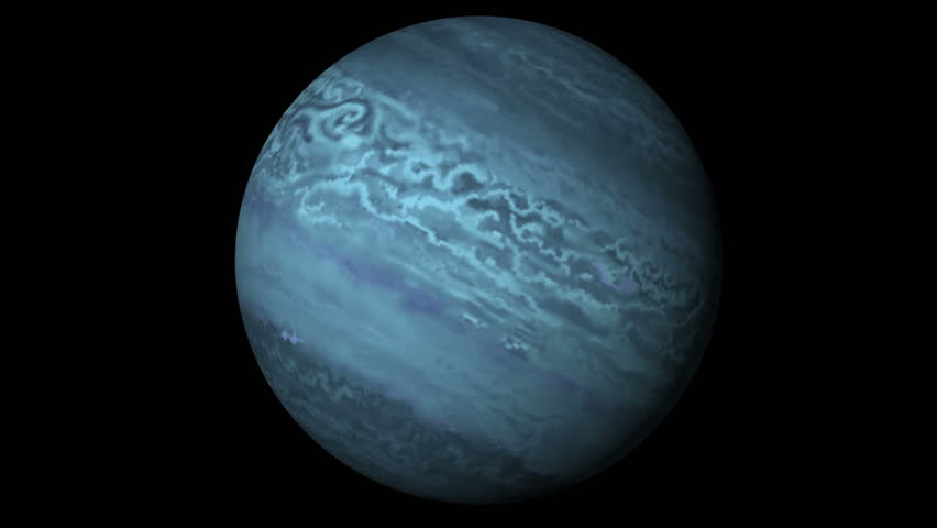 Animated One Revolution Of Planet Uranus With Correct Rotation Direction And Proper Axial Tilt ...
