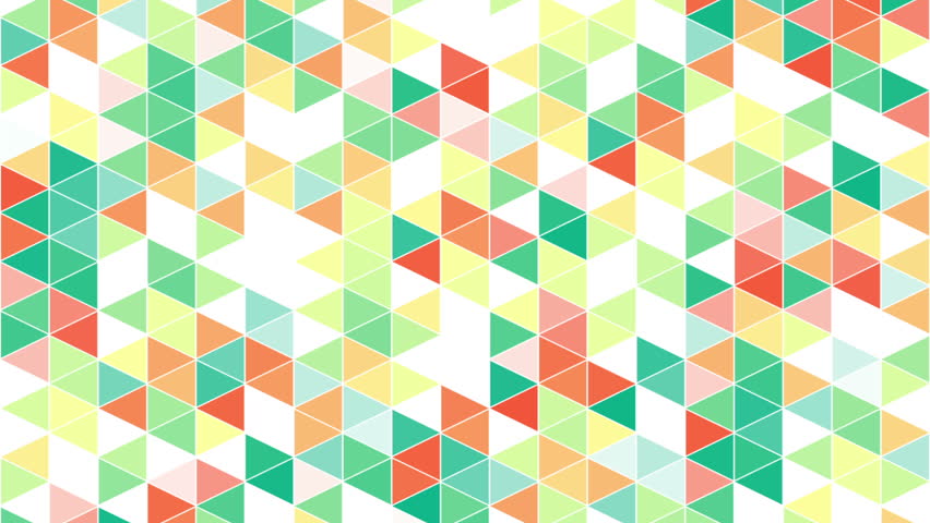 Triangles Hipster Animation, Retro Pattern Of Geometric Shapes ...
