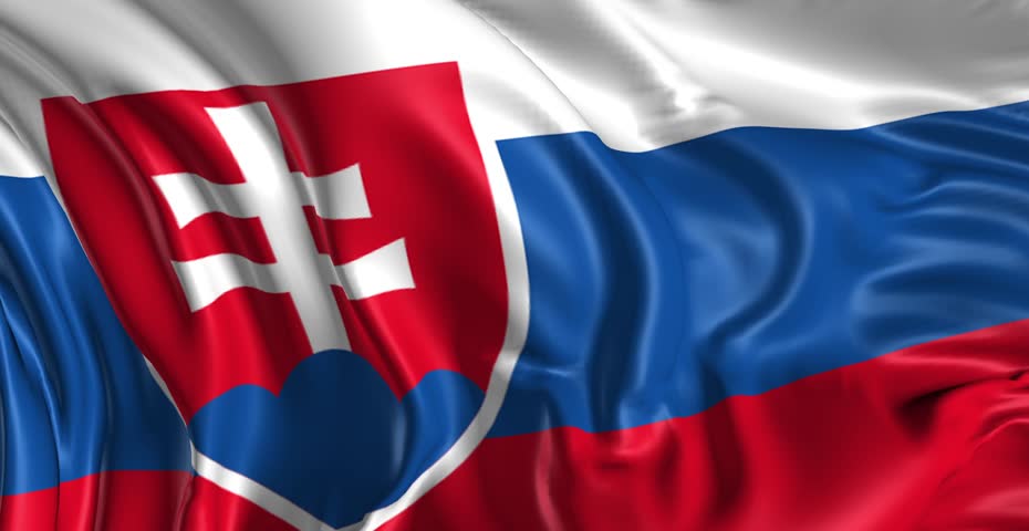 Slovakia Flag Stock Footage Video - Shutterstock