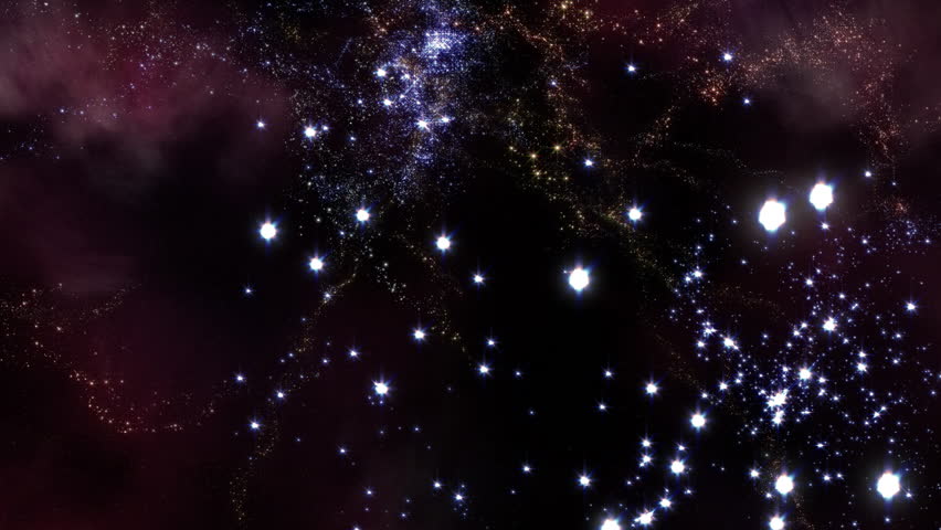 A Galaxy Of Shooting Stars With Gentle Radial Blur Stock Footage Video