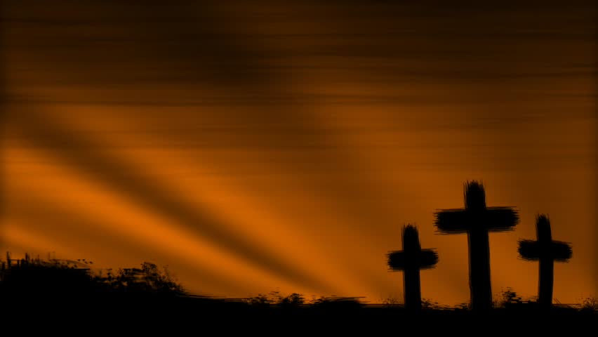 The Risen Christ: Time Lapse Sunrise Behind Calvary Cross Stock Footage ...