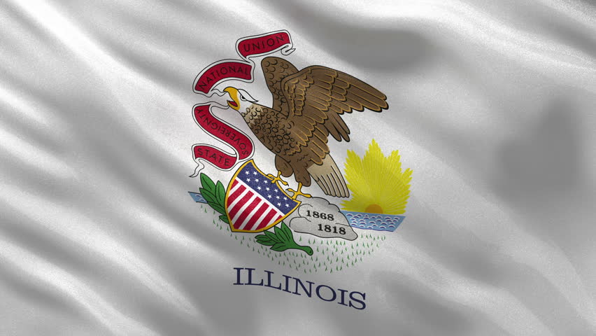 Flag Of Illinois (seamless) Stock Footage Video 3399689 - Shutterstock