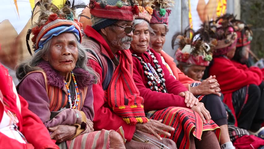 BANAUE, PHILIPPINES - JANUARY 24, 2014 : Unknown Old Ifugao People In ...