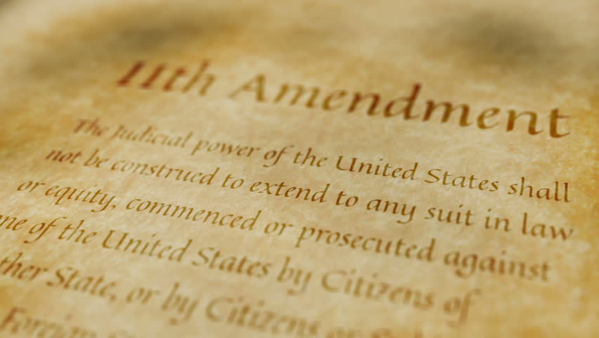 Scrolling Text On Old Paper Background Of The 15th Amendment To The US ...