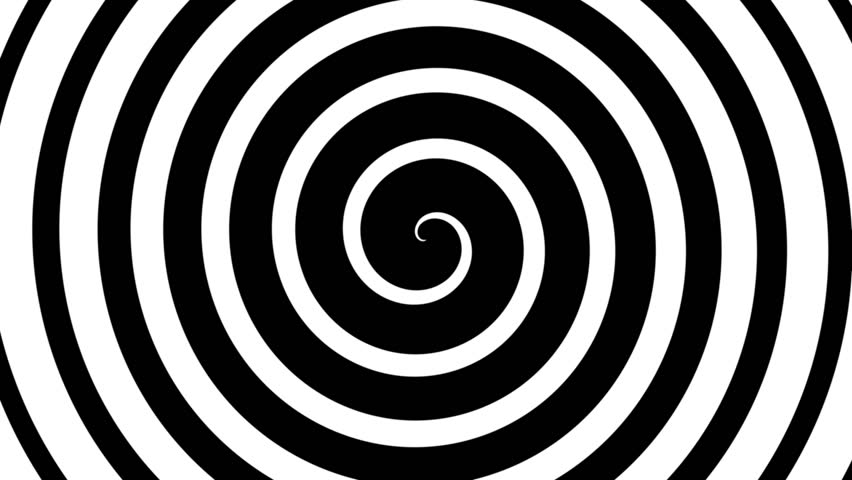 Black And White Hypnosis Circle (seamless Loop) HD 1080p Stock Footage ...