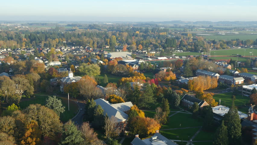 Aerial Video Of McMinnville, Oregon: 4K Ultra HD Stock Footage Video ...