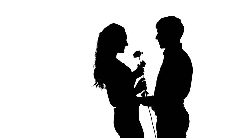 Silhouette Couple Holding Hands Silhouette Couple Holding Hands