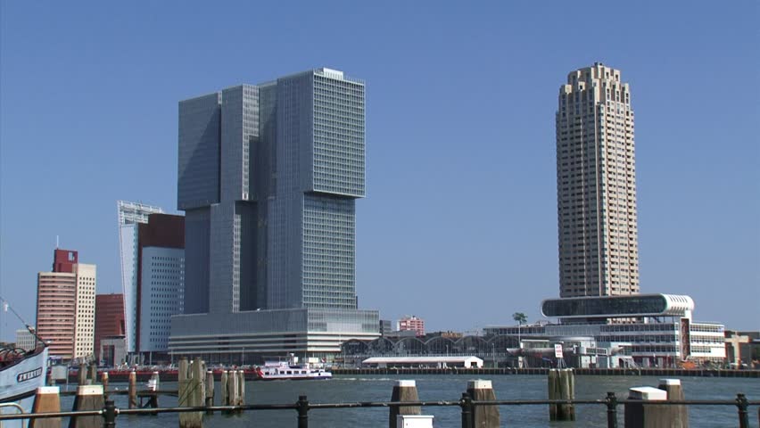 Modern Architecture New Orleans rotterdam, the netherlands - july 2014: waterfront nieuwe maas Modern Architecture New Orleans rotterdam, the netherlands - july 2014: waterfront nieuwe maas
